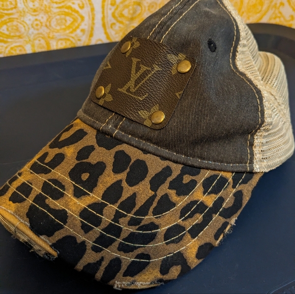 Jaded Gypsy LV Upcycled Trucker Hat - Picture 1 of 6